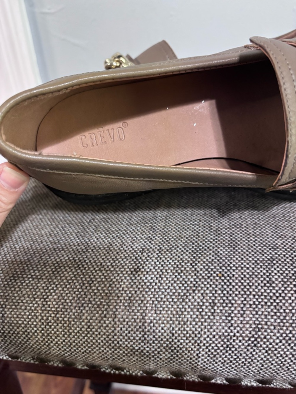 Credo Francine taupe platform loafers, leather upper, size 9, NWOT. - Picture 9 of 13